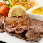 prego - 牛タン網焼き　レモンチリソース！