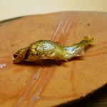 木山 - 焼物：琵琶湖産稚鮎の塩焼き