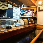 福福寿司 - 店内（カウンター席）