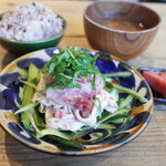 NemaruCafe - 梅おろし冷しゃぶ定食(950円)