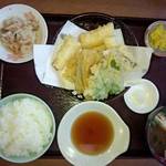 海鮮食堂 魚増 - 穴子天ぷら定食