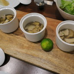 セルサルサーレ - 鴨とサマー・ポルチーニ茸のコンソメ ヘベスの香りで1