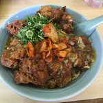 ポパイ - 唐揚げ丼 ※キムチトッピング