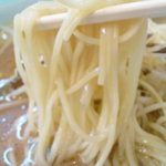 ラー麺 あしょろ - ねぎラーメン(\700)の麺はこんな感じでした