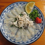 魚虎 - トラフグ刺 1800円