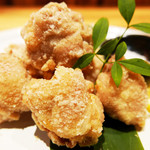 Shimanto chicken fried with salt and garlic