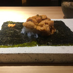 銀座 盡 - 海苔を下にしたドレッセだと少し湿気ってしまうので勿体無い印象。