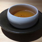 銀座 盡 - ほうじ茶。ほうじ茶だと煎りたてだと更に嬉しいなぁ。