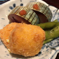 青華こばやし - 鯖棒鮨、茶豆、そして定番の卵フライ