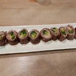 とく山 - 【牛ロース九条葱巻きタレ焼き】★2017/6