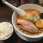 麺屋 雪風 - 濃厚味噌らーめん＋小ご飯