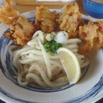 うつ輪 - かしわ天ぶっかけうどん