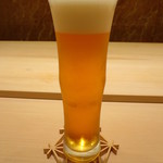 寿司 竹本 - 生ビール