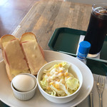 プロントカフェ - 料理写真:モーニング　ハム＆チーズ　５００円