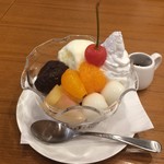 みぃ珈琲 - H.29.6.27.昼 クリームあんみつ 500円税込