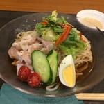 みぃ珈琲 - H.29.6.27.昼 冷しゃぶサラダうどん 590円税込