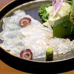 酒盃 いち膳 - ヒラメの薄造り