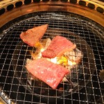 和 はなれ - 焼き網上から