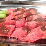 豊後焼肉 まる金 - 豊後牛上ロース 3人前