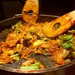 KollaBo - 〆のチャーハン調理中〜♫