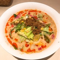 四川料理 龍の子 - 冷やし豆乳担々麺（麺大盛り）