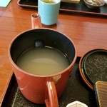 弁天茶屋 - 蕎麦湯