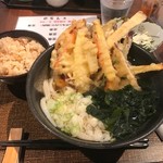 京武うどん - 2017年7月　かき揚げうどんセット（950円）