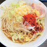 らーめん福たけ - モスラ＋野菜増しニンニク増し辛味増し