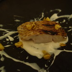 mondo - 赤ムツの炭火焼き・トマト風味のリコッタソース