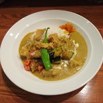 グリル森 - ココナッツカレー（900円）2017年7月