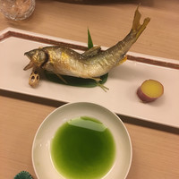 割烹 白鷹 - 太田川の鮎の塩焼き