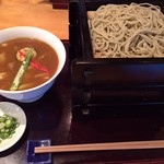 そば酒菜 高砂 - カレーせいろ大盛りです。