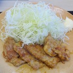 Katsuya - しょうが焼き定食(アップ)
