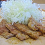 Katsuya - しょうが焼き定食(横から)