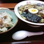 笹や - ラーメン＆五目ご飯セット