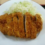 旭屋 - スーパー極厚とんかつ定食(税込み1150円)