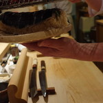 寿しの吉乃 - 鯖炙っている