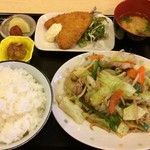 お家のごはん かれん - H.29.6.29.昼 野菜炒め定食 800円税込