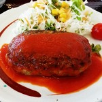 レストランさくら - チーズインハンバーグ　トマトソース