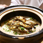 銀座 しのはら - 鮎の炊き込みご飯