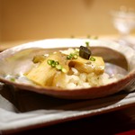 銀座 しのはら - 鮑と鼈出汁の焼き粥