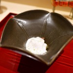 銀座 しのはら - 飛騨清見の生ハムと焼き茄子　胡麻だれ