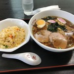 九龍 - 半チャンラーメンセット