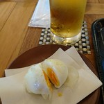 篠路まちづくりテラス 和氣藍々 - 半熟玉子天ぷら　100円