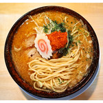 武者気 - 辛味噌ラーメン 麺（2017.06）