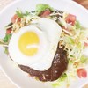 Bbcafe - 料理写真:ハンバーグロコモコどんぶり