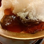 コメダ珈琲店 - 「ピーチティー・ソフト氷」の紅茶ゼリー