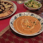 インド料理　Khana　Khazana - NEW!!2011.03 大根とチキンのカレー、サラダ