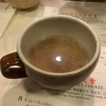 しゃぶせん - しゃぶしゃぶ定食付き「スープ」
