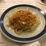 しゃぶせん - しゃぶしゃぶ定食付き「中華麺」（胡麻ダレ掛け）